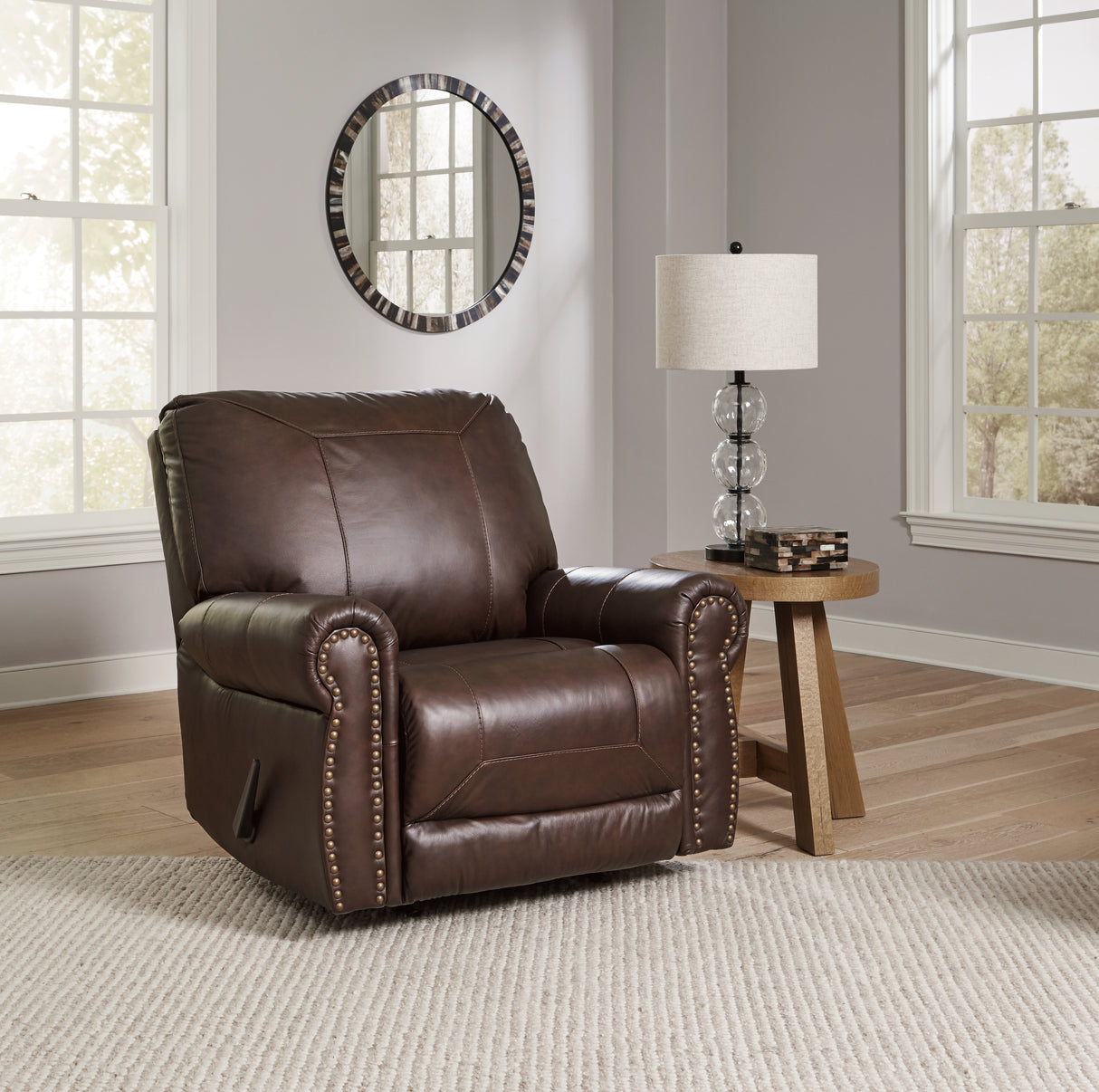 Furniture City Slidell - Ashley Furniture - Colleton Living Room - Rocker Recliner / Dark Brown - 5210725