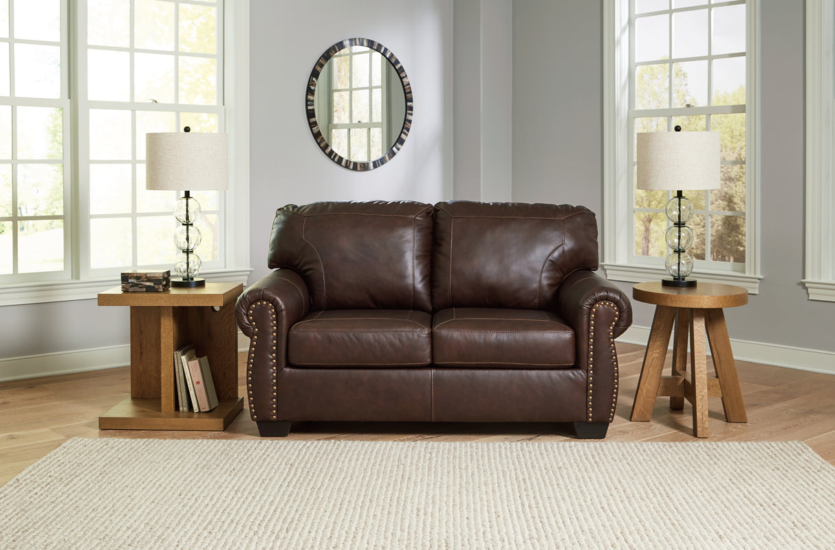 Furniture City Slidell - Ashley Furniture - Colleton Living Room - Loveseat / Dark Brown - 5210735