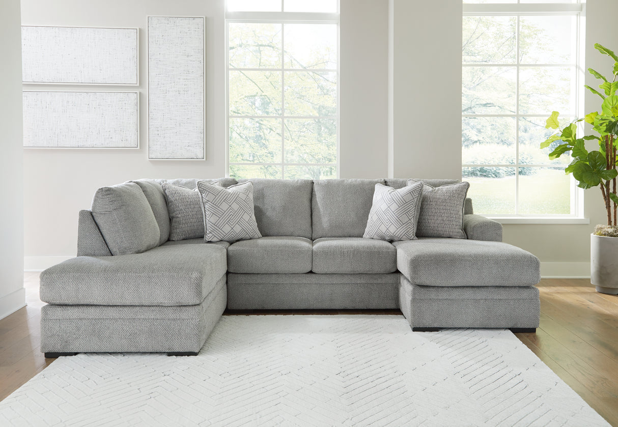 Furniture City Slidell - Ashley Furniture - Casselbury Sectional - RAF 2-Piece Sectional with Chaise / Cement - 52906S2