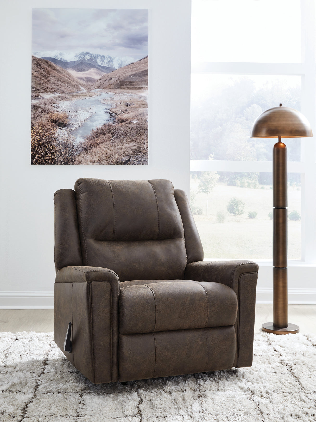Furniture City Slidell - Ashley Furniture - Lixtowel Living Room - Rocker Recliner / Walnut - PC5300425