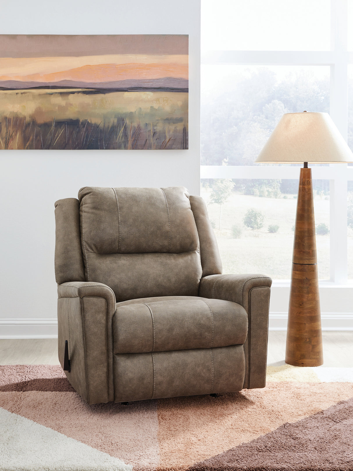 Furniture City Slidell - Ashley Furniture - Lixtowel Living Room - Rocker Recliner / Walnut - PC5300425