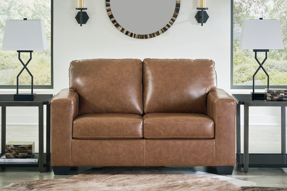 Furniture City Slidell - Ashley Furniture - Bolsena Living Room - Loveseat / Caramel - 5560335
