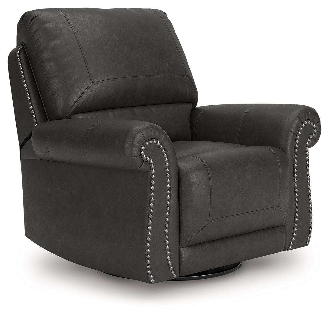 Furniture City Slidell - Ashley Furniture - Chasemore Living Room - Swivel Glider Recliner / Granite - PC5590361