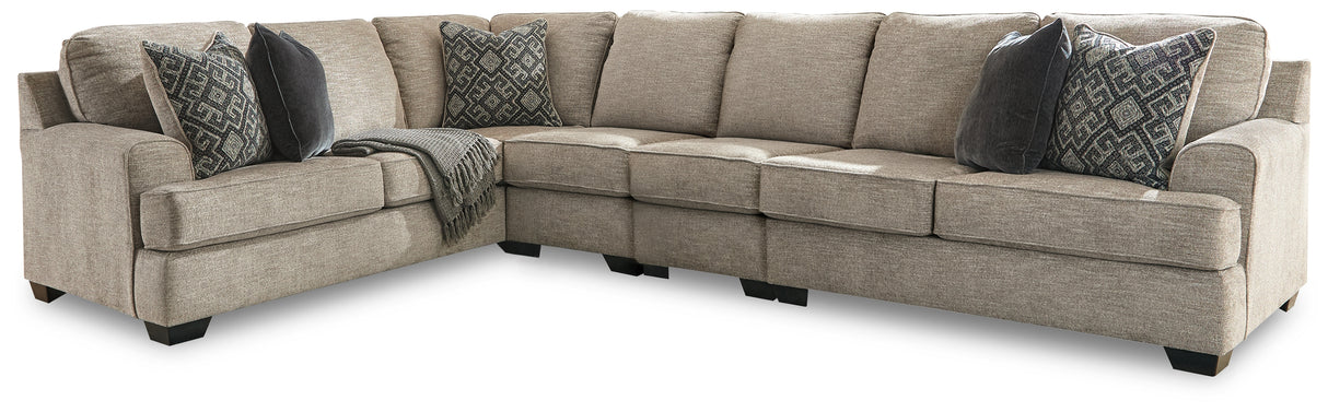 Furniture City Slidell - Ashley Furniture - Bovarian Sectional - LAF 4-Piece Sectional / Stone - 56103S6