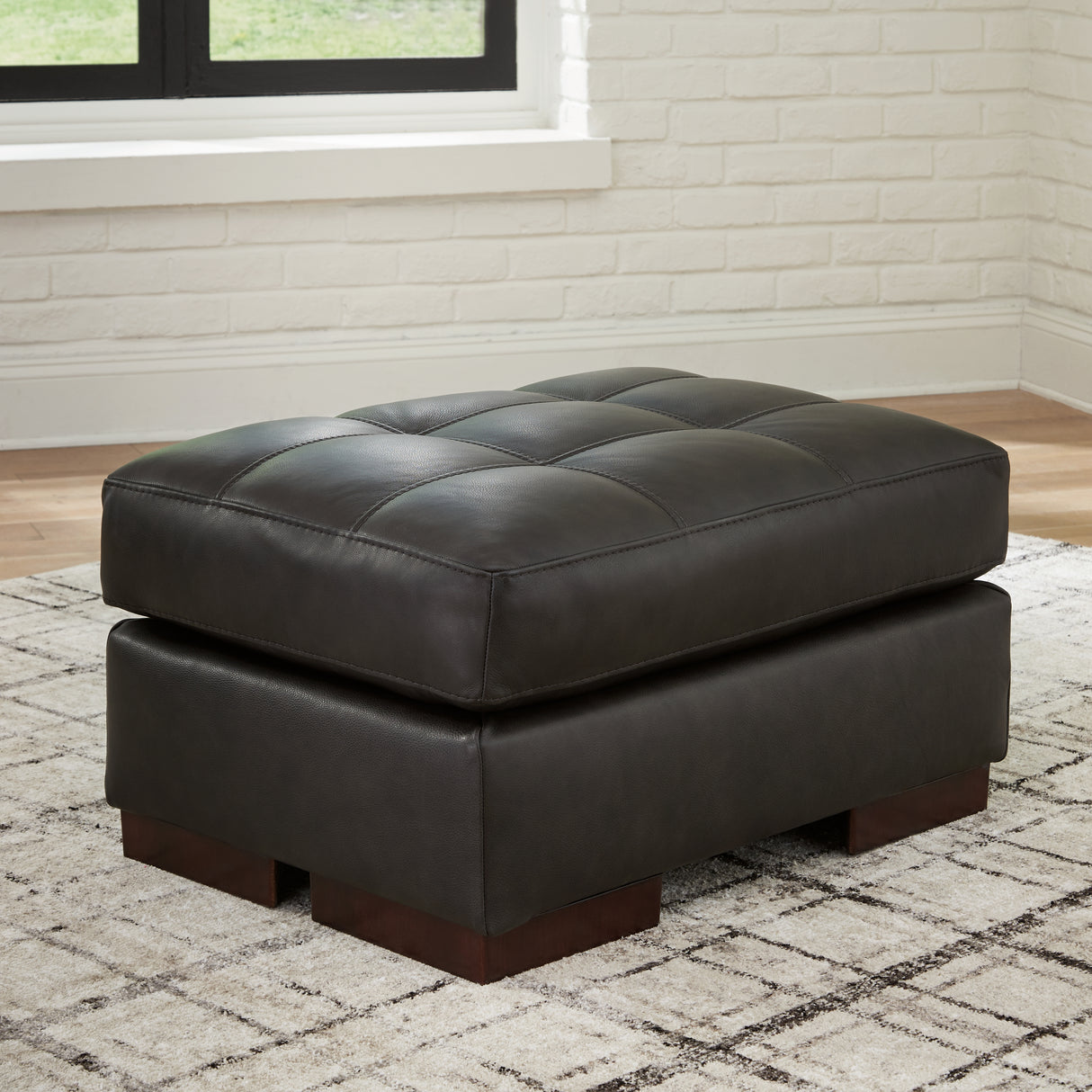 Furniture City Slidell - Ashley Furniture - Luigi Living Room - Ottoman / Thunder - 5650614