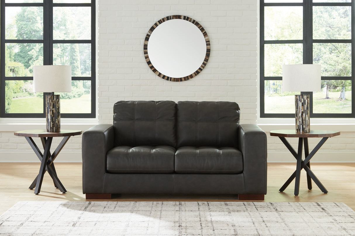 Furniture City Slidell - Ashley Furniture - Luigi Living Room - Loveseat / Thunder - 5650635