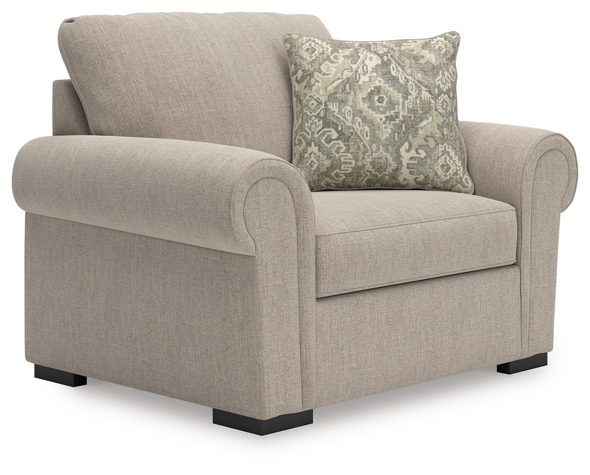 Furniture City Slidell - Ashley Furniture - Sararose Living Room - Chair and a Half / Heather - 5710223