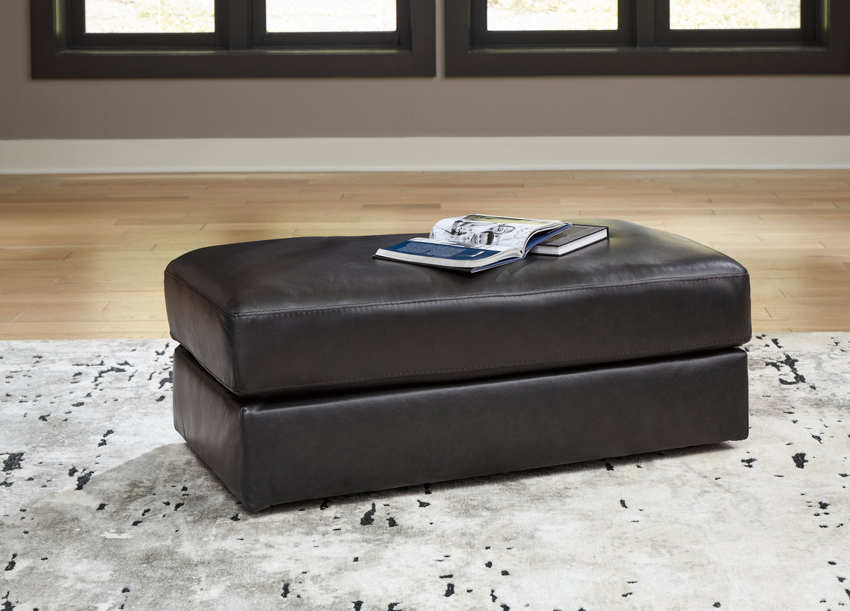 Furniture City Slidell - Ashley Furniture - Amiata Living Room - Ottoman / Onyx - 5740514
