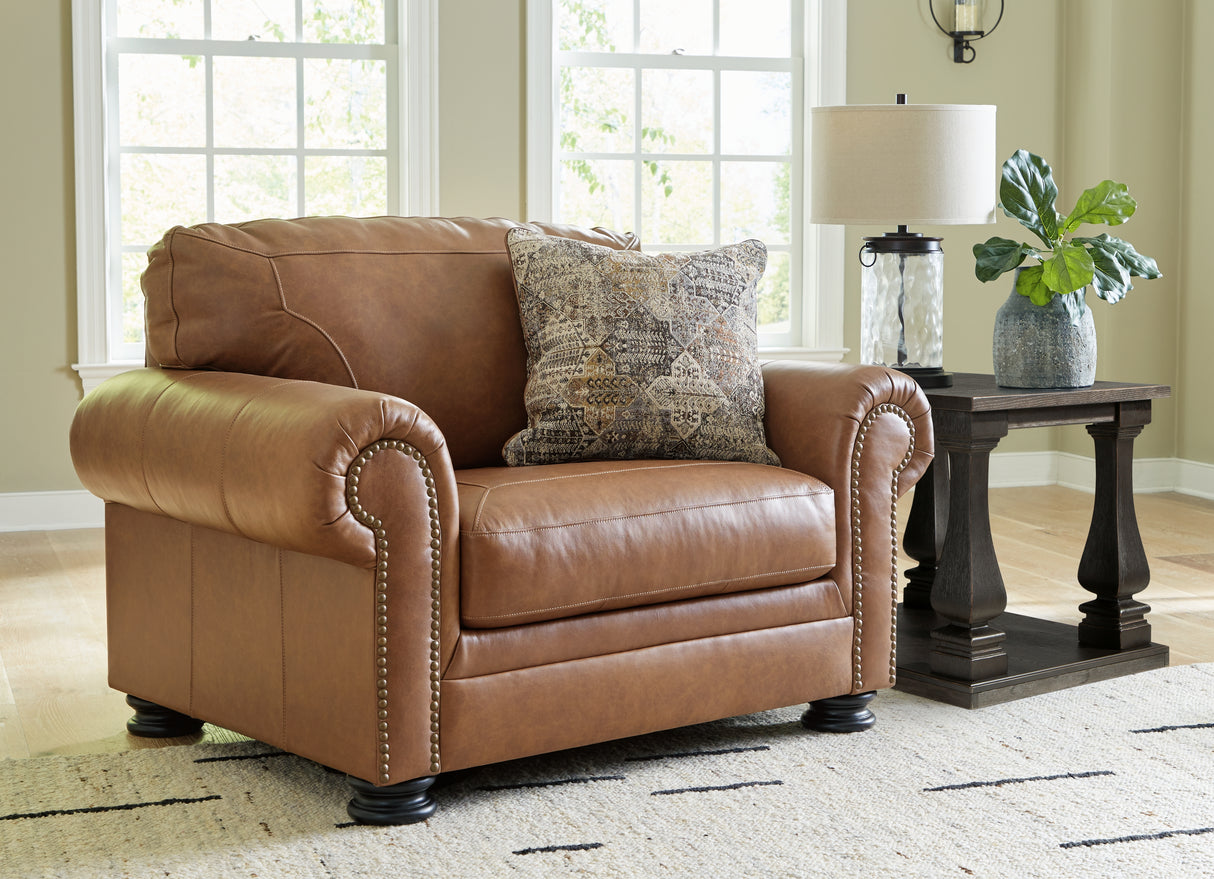 Furniture City Slidell - Ashley Furniture - Carianna Living Room - Chair and a Half / Caramel - 5760423