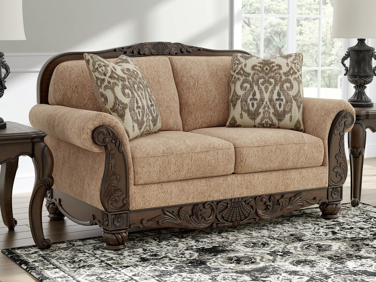 Furniture City Slidell - Ashley Furniture - Chelsworth Living Room - Loveseat / Golden - PC5790535