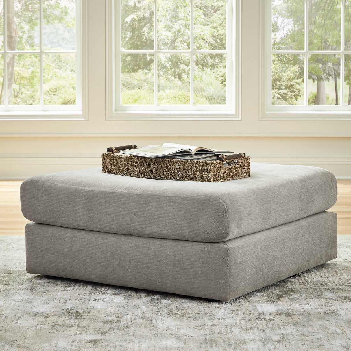 Furniture City Slidell - Ashley Furniture - Avaliyah Living Room - Oversized Accent Ottoman / Ash - 5810308