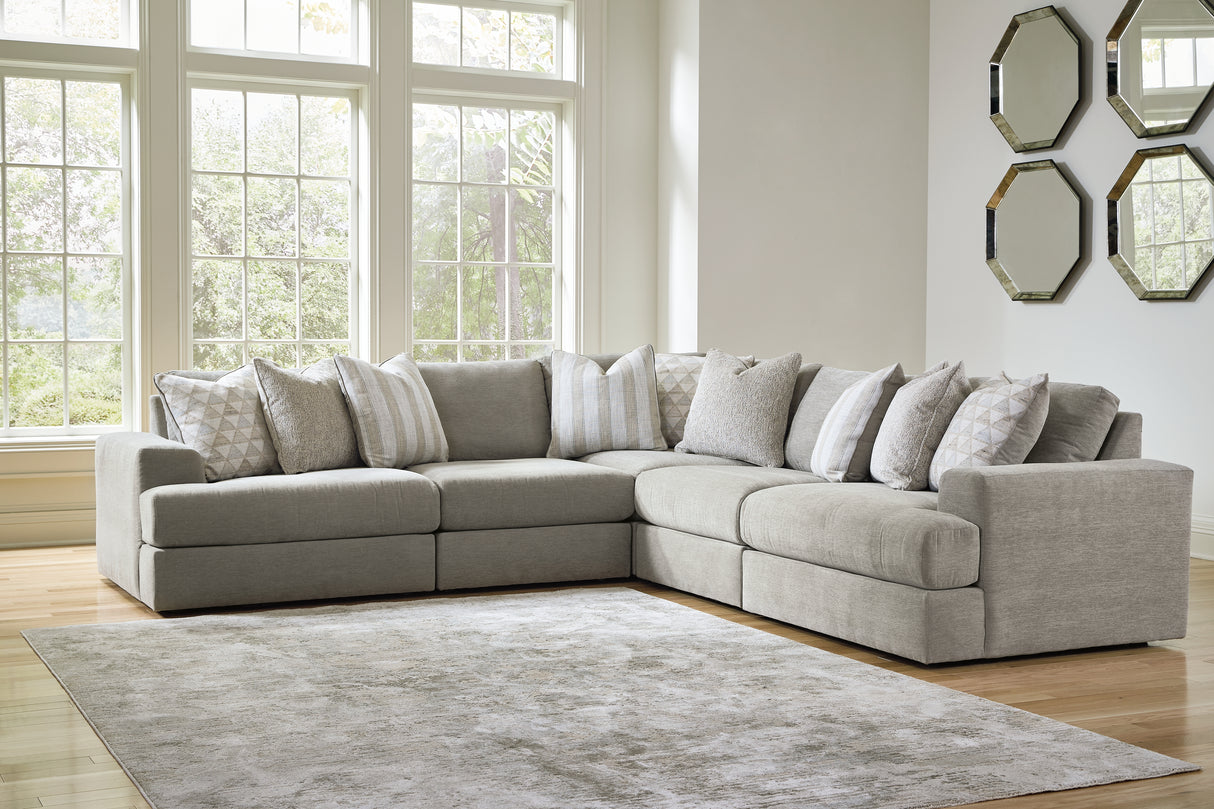 Furniture City Slidell - Ashley Furniture - Avaliyah Sectional - RAF 4-Piece Sectional / Ash - 58103S5
