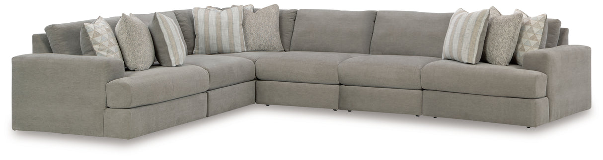 Furniture City Slidell - Ashley Furniture - Avaliyah Sectional - RAF 6-Piece Sectional / Ash - 58103S7