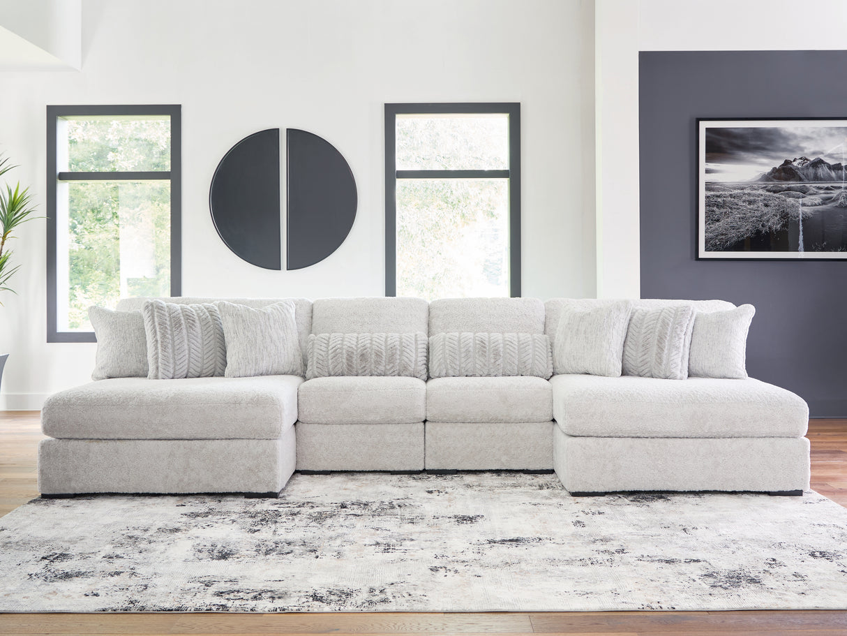 Furniture City Slidell - Ashley Furniture - Cuddle Plush Sectional - RAF 2-Piece Sectional / Arctic - PC59106S9