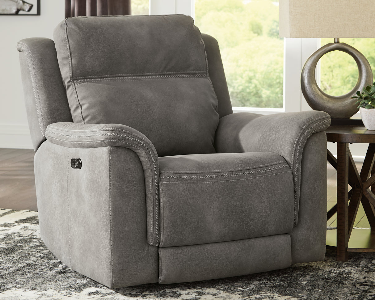 Furniture City Slidell - Ashley Furniture - Next-Gen DuraPella Living Room - PWR Recliner/ADJ Headrest / Slate - 5930113