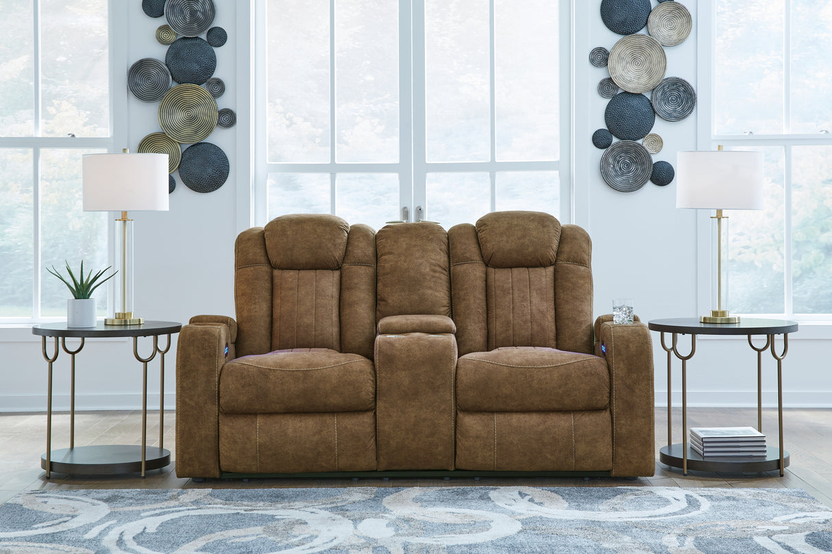 Furniture City Slidell - Ashley Furniture - Wolfridge Living Room - PWR Recliner/ADJ Headrest / Brindle - 6070313