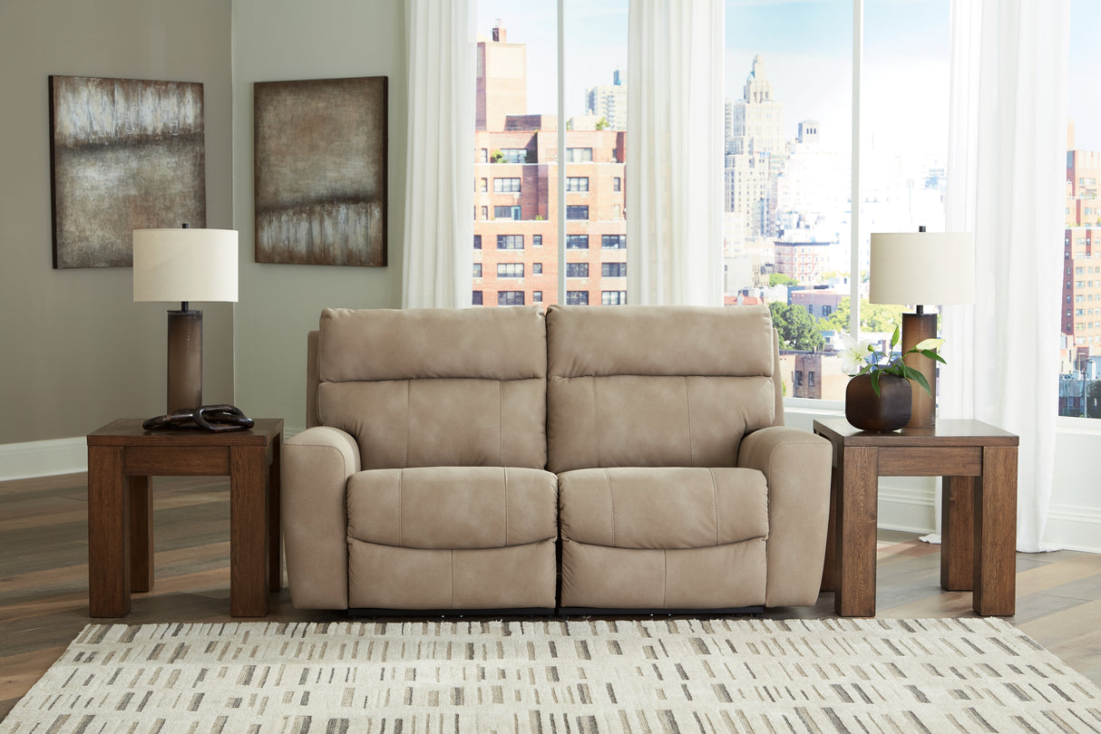 Furniture City Slidell - Ashley Furniture - Next-Gen DuraPella Sectional - 2-Piece Power Reclining Sectional Loveseat / Sand - 61004S1