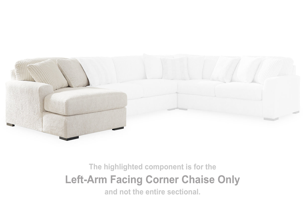 Furniture City Slidell - Ashley Furniture - Chessington Sectional - LAF Corner Chaise / Ivory - 6190416