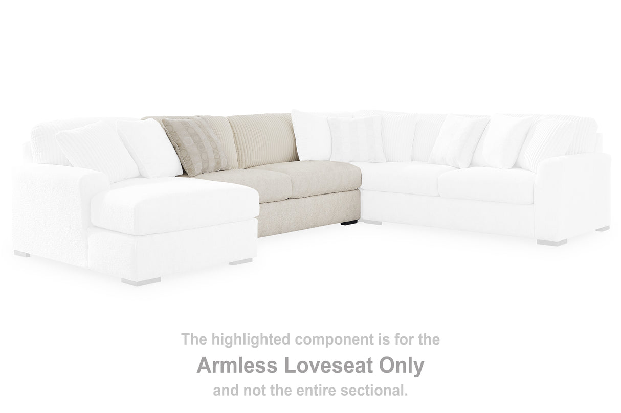 Furniture City Slidell - Ashley Furniture - Chessington Sectional - Armless Loveseat / Ivory - 6190434