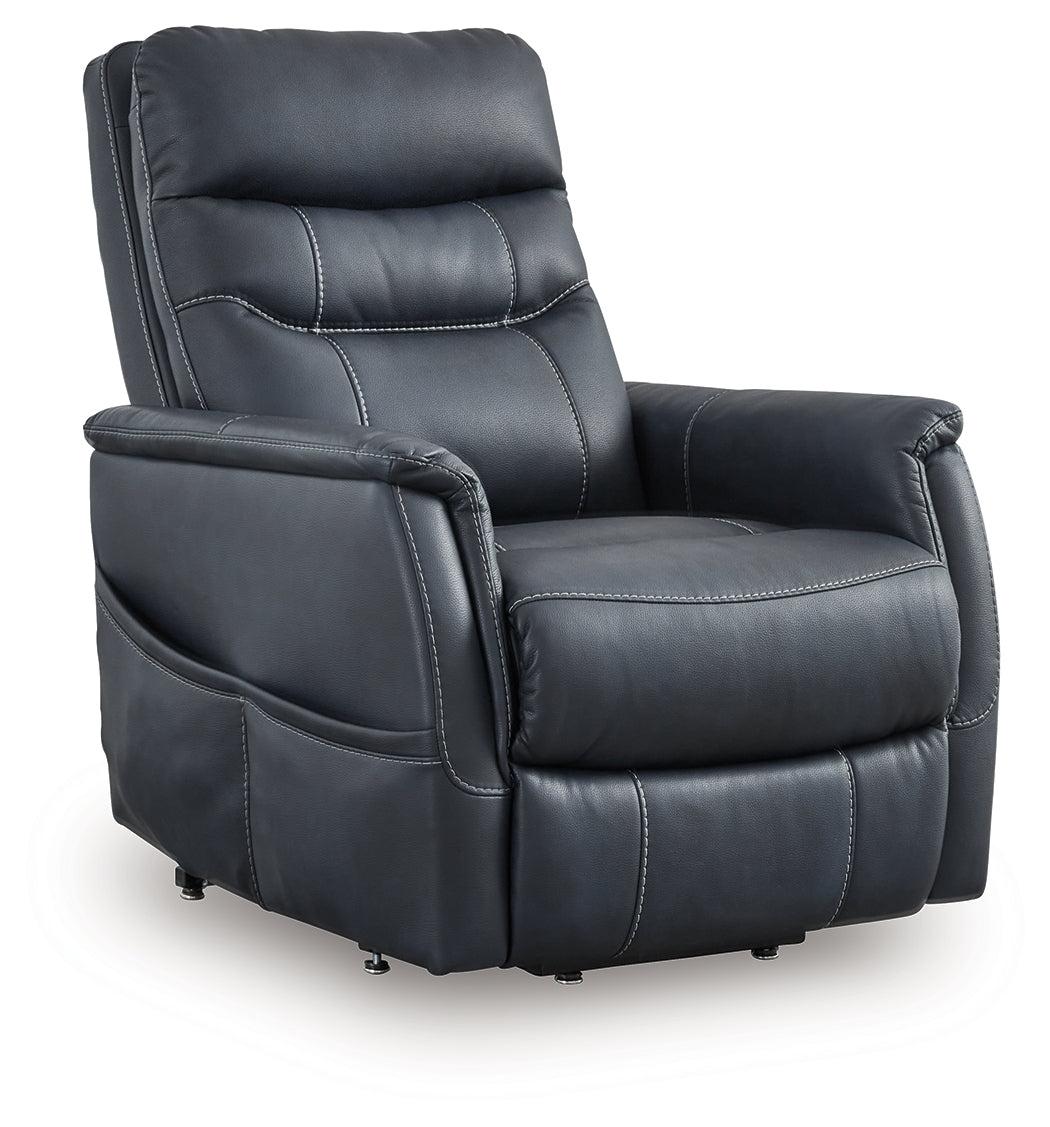 Furniture City Slidell - Ashley Furniture - Strawbill Living Room - Power Lift Recliner / Shadow - 6390912