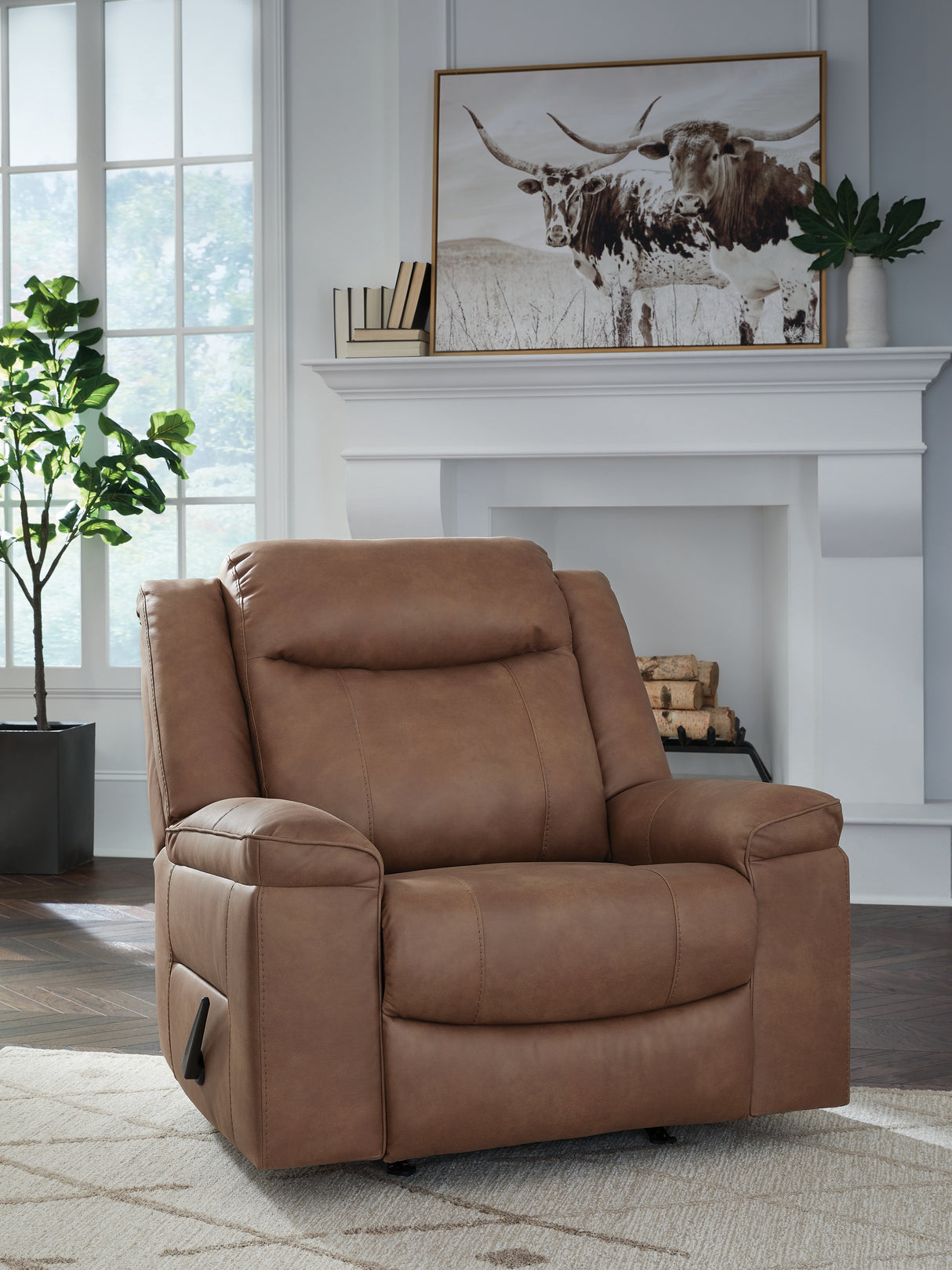 Furniture City Slidell - Ashley Furniture - Status Check Living Room - Rocker Recliner / Shadow - PC6530725