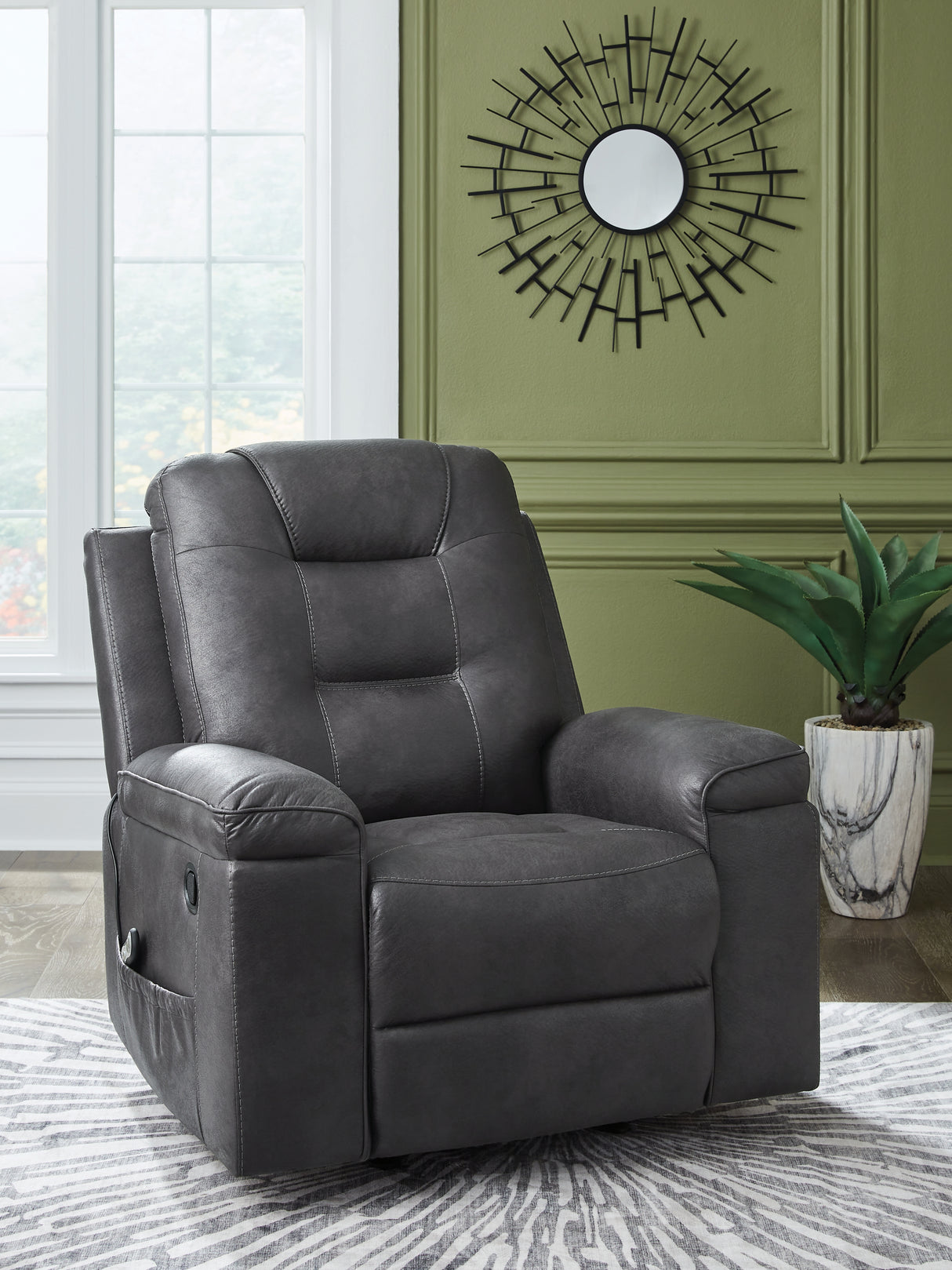Furniture City Slidell - Ashley Furniture - Stockworth Living Room - Rocker Recliner / Granite - PC6560525