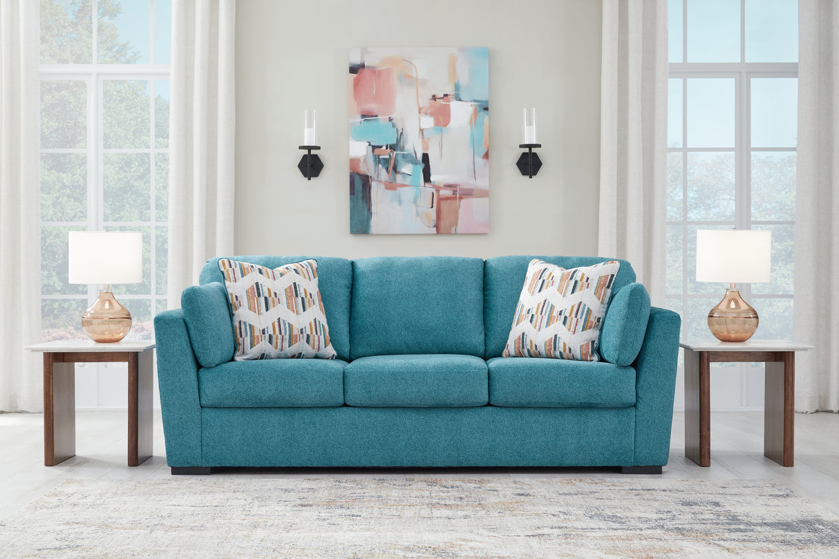 Furniture City Slidell - Ashley Furniture - Keerwick Living Room - Sofa / Teal - 6750738