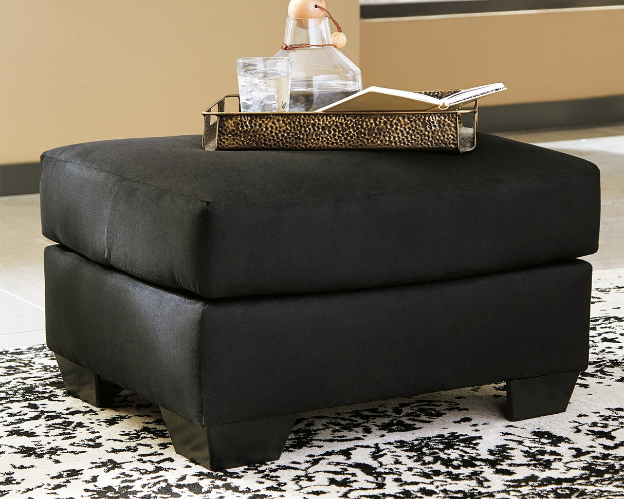 Furniture City Slidell - Ashley Furniture - Darcy Living Room - Ottoman / Black - 7500814