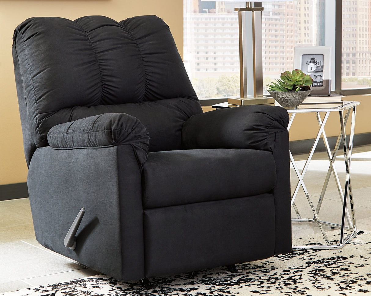 Furniture City Slidell - Ashley Furniture - Darcy Living Room - Rocker Recliner / Black - 7500825