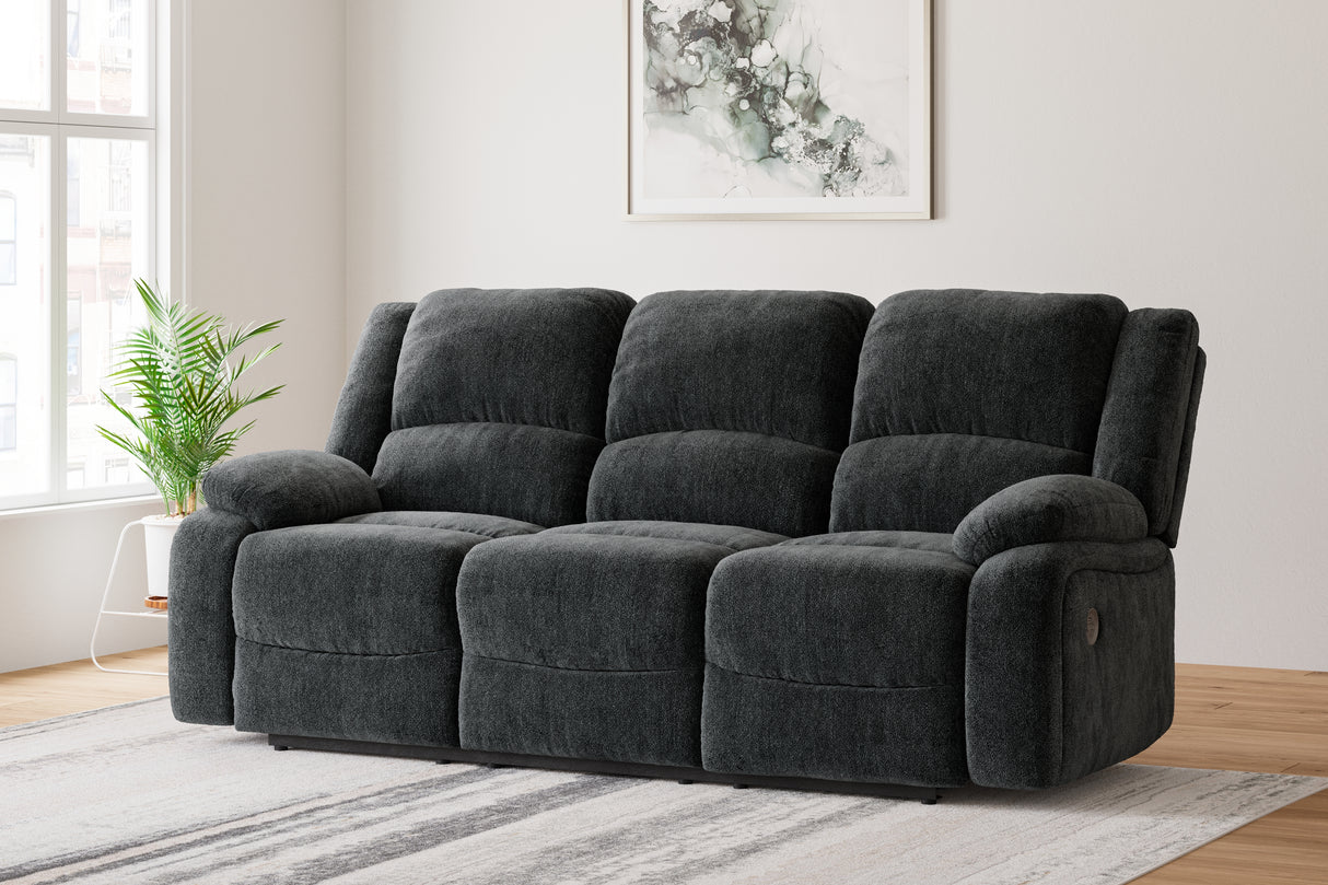 Furniture City Slidell - Ashley Furniture - Draycoll Living Room - Reclining Power Sofa / Slate - 7650487