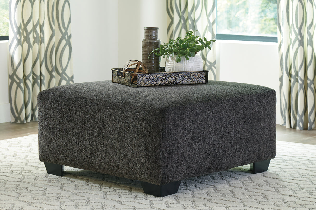 Furniture City Slidell - Ashley Furniture - Ballinasloe Living Room - Oversized Accent Ottoman / Smoke - 8070308