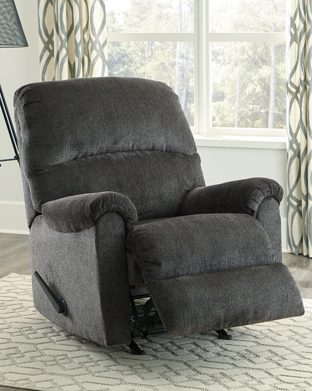 Furniture City Slidell - Ashley Furniture - Ballinasloe Living Room - Rocker Recliner / Smoke - 8070325