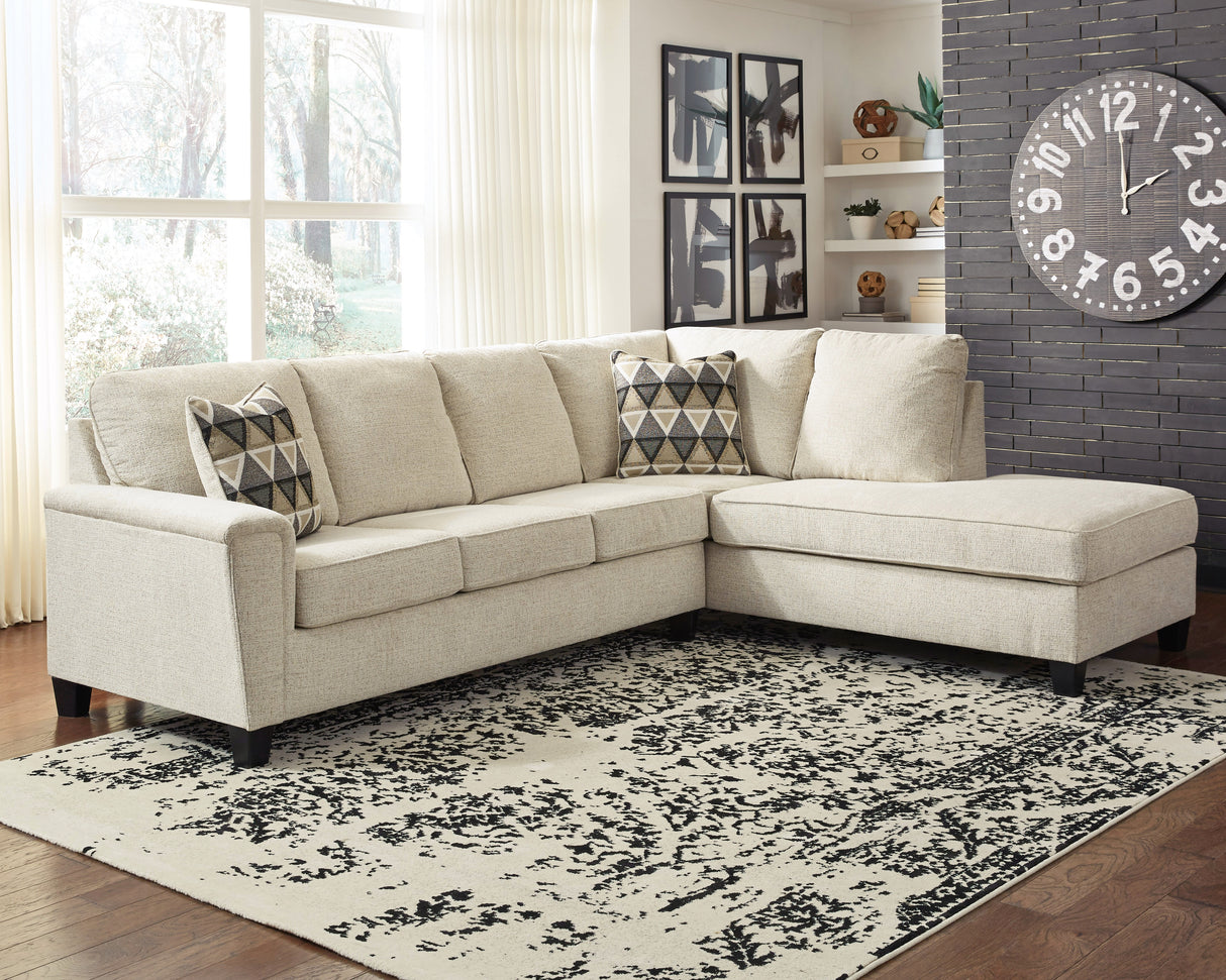 Furniture City Slidell - Ashley Furniture - Abinger Sectional - LAF 2-Piece Sectional with Chaise / Natural - 83904S2