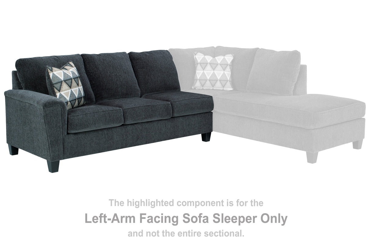 Furniture City Slidell - Ashley Furniture - Abinger Sectional - LAF Sofa Sleeper / Smoke - 8390569