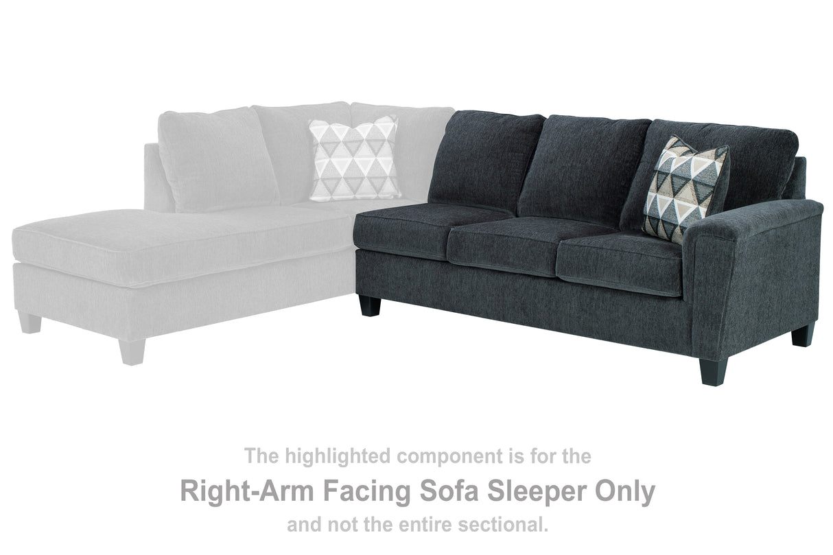 Furniture City Slidell - Ashley Furniture - Abinger Sectional - RAF Sofa Sleeper / Smoke - 8390570