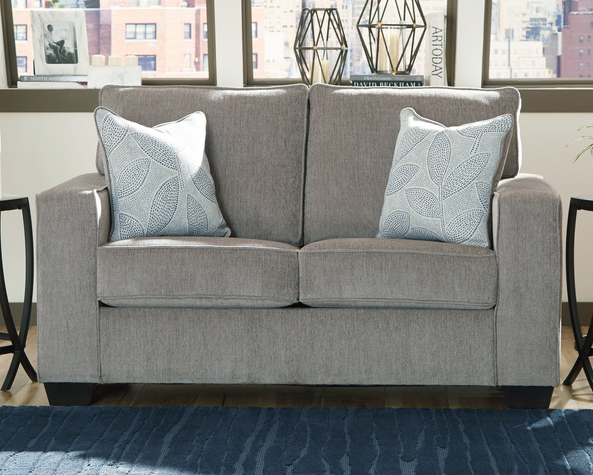 Furniture City Slidell - Ashley Furniture - Altari Living Room - Loveseat / Alloy - 8721435