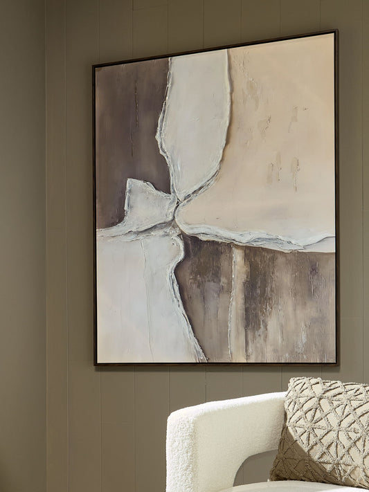 Junward - Wall Art - Brown / Tan / White