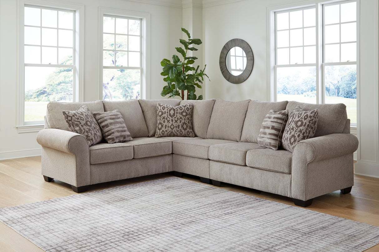 Furniture City Slidell - Ashley Furniture - Claireah Sectional - LAF 3-Piece Sectional / Umber - 90603S3