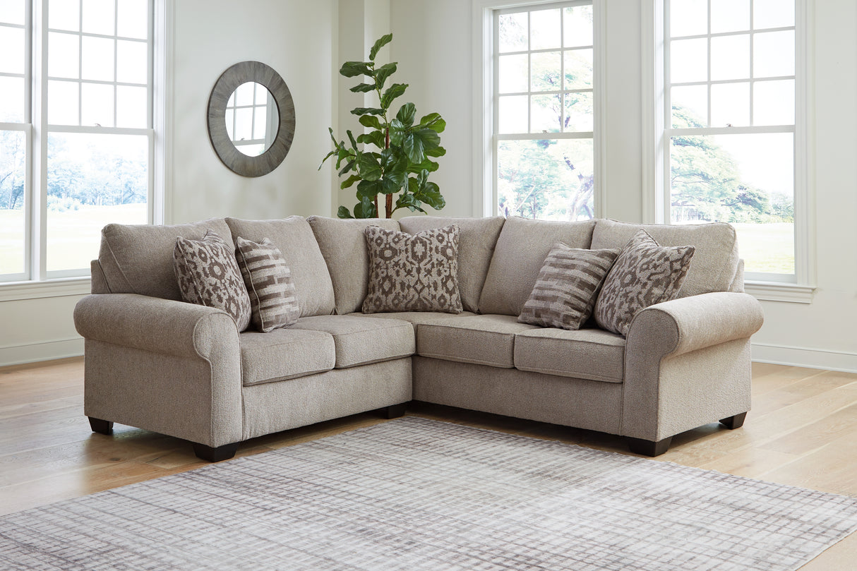 Furniture City Slidell - Ashley Furniture - Claireah Sectional - RAF 2-Piece Sectional / Umber - 90603S2