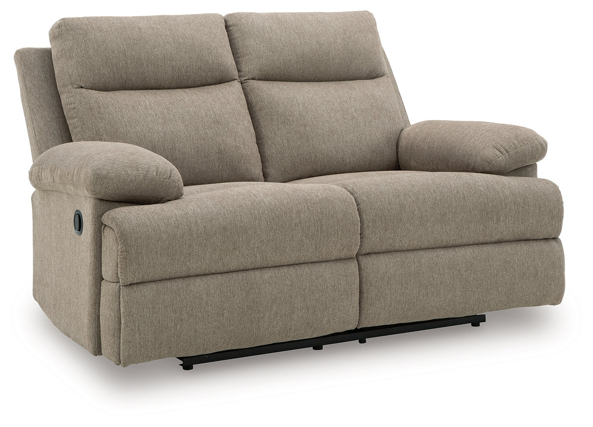 Furniture City Slidell - Ashley Furniture - Side-Swipe Living Room - Reclining Loveseat / Mocha - PC9140586
