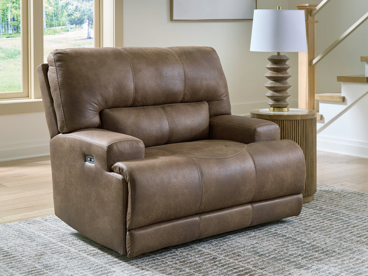 Furniture City Slidell - Ashley Furniture - Beckley Place Living Room - PWR Recliner/ADJ Headrest / Earth - PC9180282