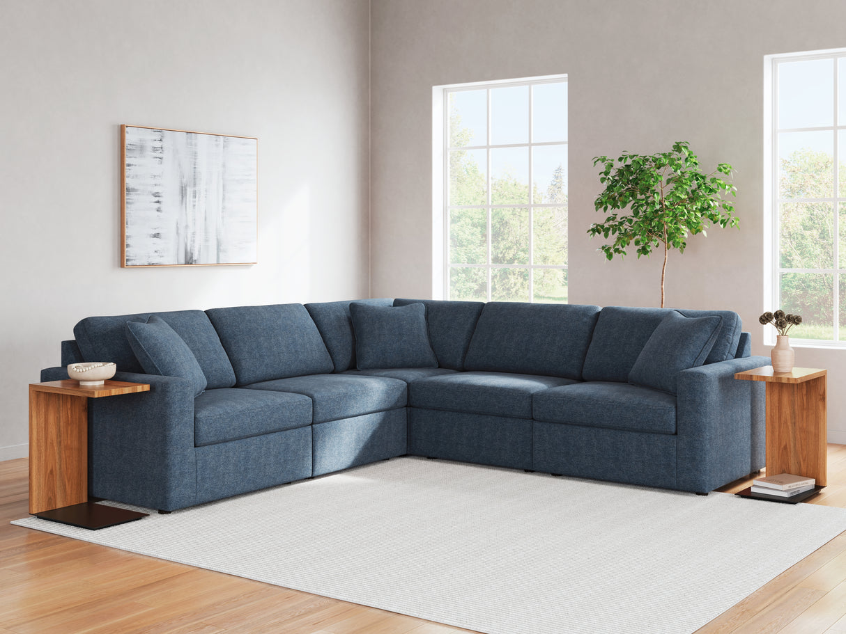 Furniture City Slidell - Ashley Furniture - Modmax Sectional - RAF 5-Piece Sectional / Ink - 92101S6