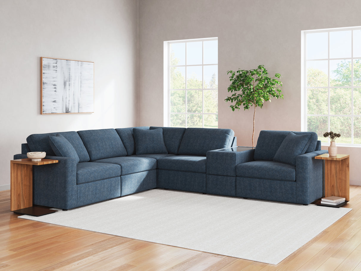 Furniture City Slidell - Ashley Furniture - Modmax Sectional - RAF 6-Piece Sectional / Ink - 92101S7