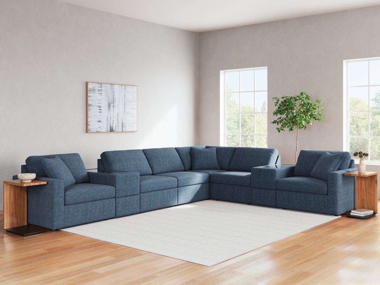 Furniture City Slidell - Ashley Furniture - Modmax Sectional - RAF 8-Piece Sectional / Ink - 92101S11