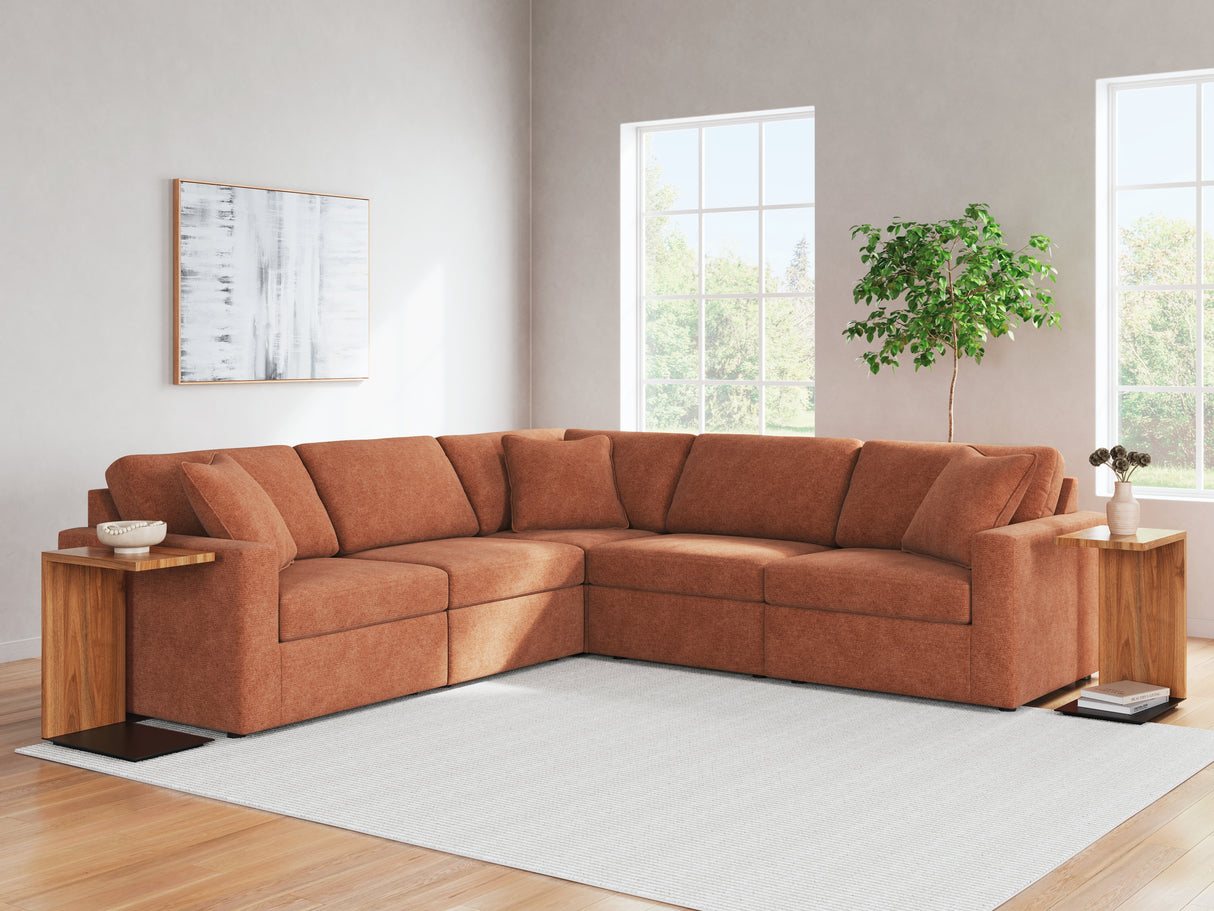 Furniture City Slidell - Ashley Furniture - Modmax Sectional - RAF 5-Piece Sectional / Spice - 92102S6