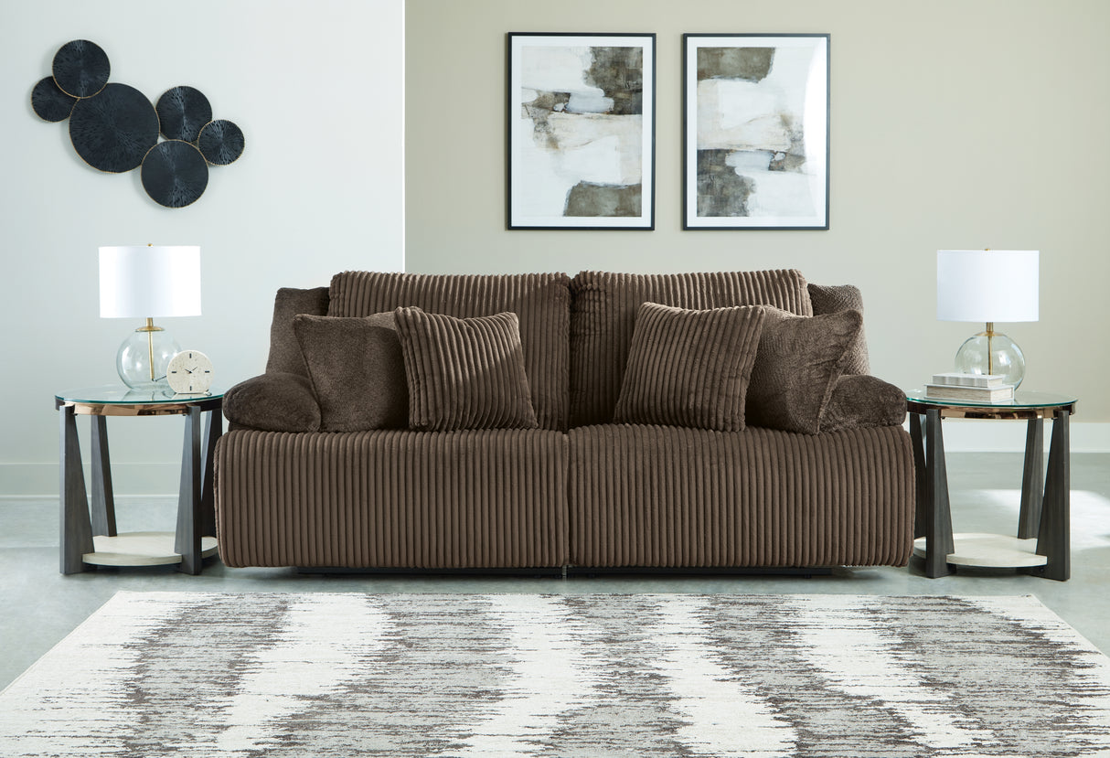 Furniture City Slidell - Ashley Furniture - Top Tier Sectional - 2-Piece Sectional Loveseat / Chocolate - 92705S9