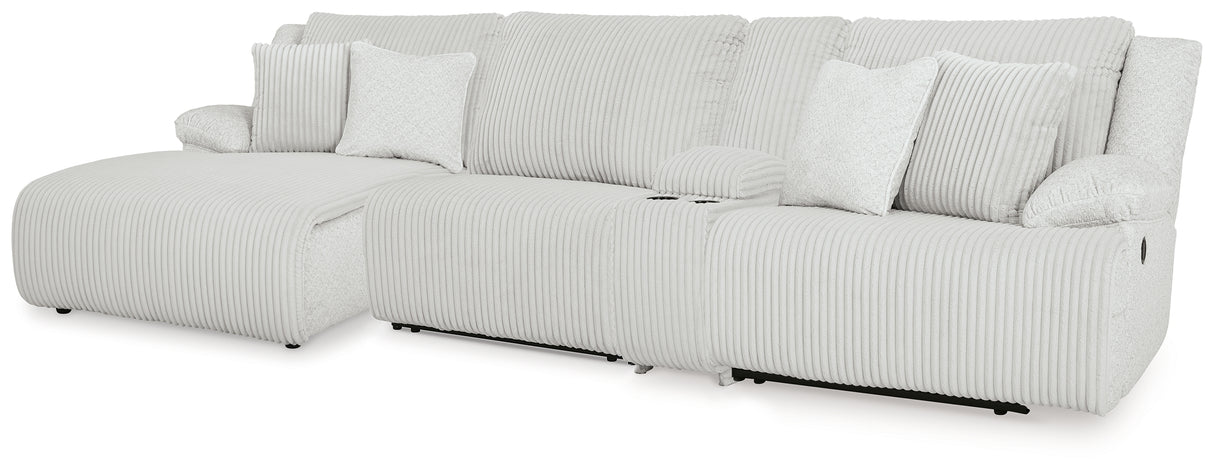 Furniture City Slidell - Ashley Furniture - Top Tier Sectional - 4-Piece Reclining Sectional with Chaise / Alloy - 92706S12