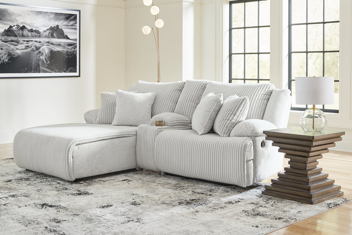 Furniture City Slidell - Ashley Furniture - Top Tier Sectional - 3-Piece Reclining Sectional Sofa with Chaise / Alloy - 92706S5