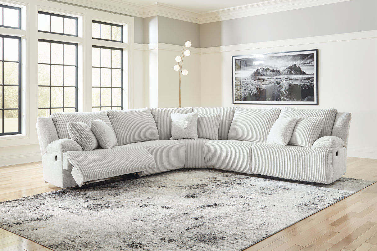 Furniture City Slidell - Ashley Furniture - Top Tier Sectional - 5-Piece Reclining Sectional / Alloy - 92706S3