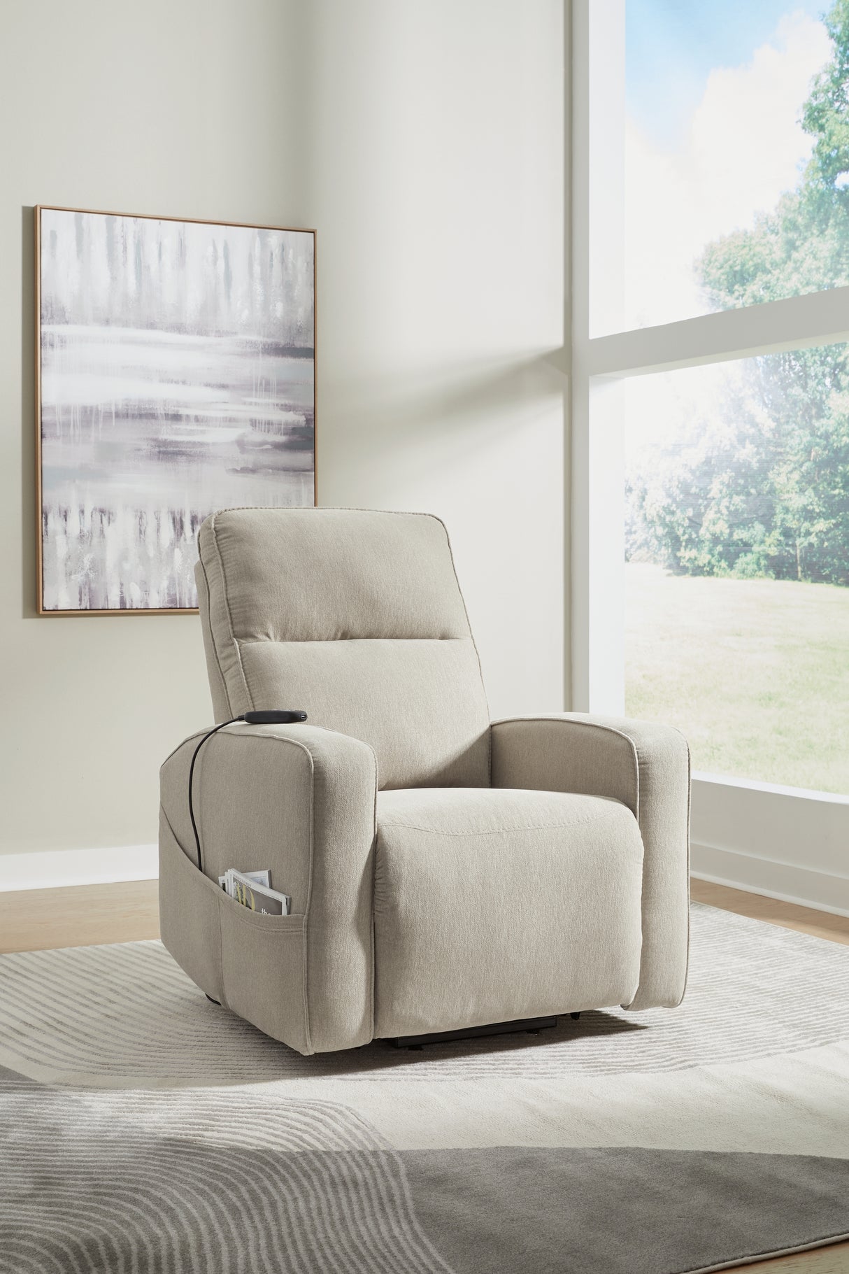 Furniture City Slidell - Ashley Furniture - Starganza Living Room - Power Lift Recliner / Smoke - 9370512